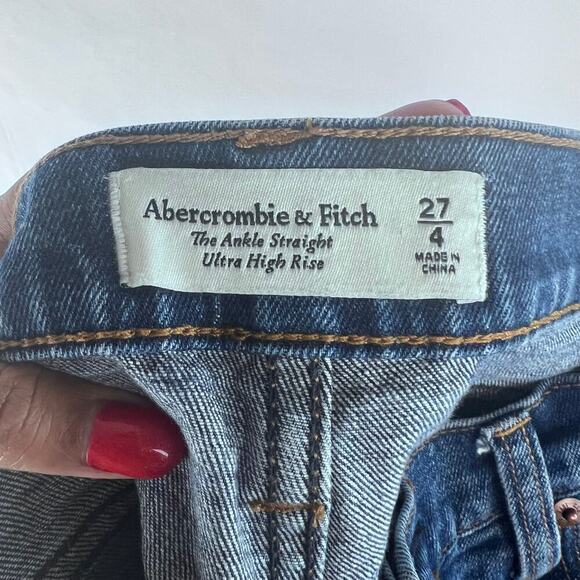 Abercrombie & Fitch Women's Jeans Size 27 The Ankle Straight Ultra High Rise - Picture 7 of 7